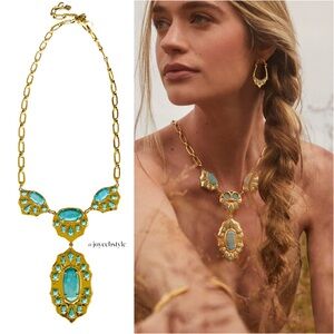 Yellow Rose by Kendra Scott x Yellowstone Montana Statement Necklace NWT